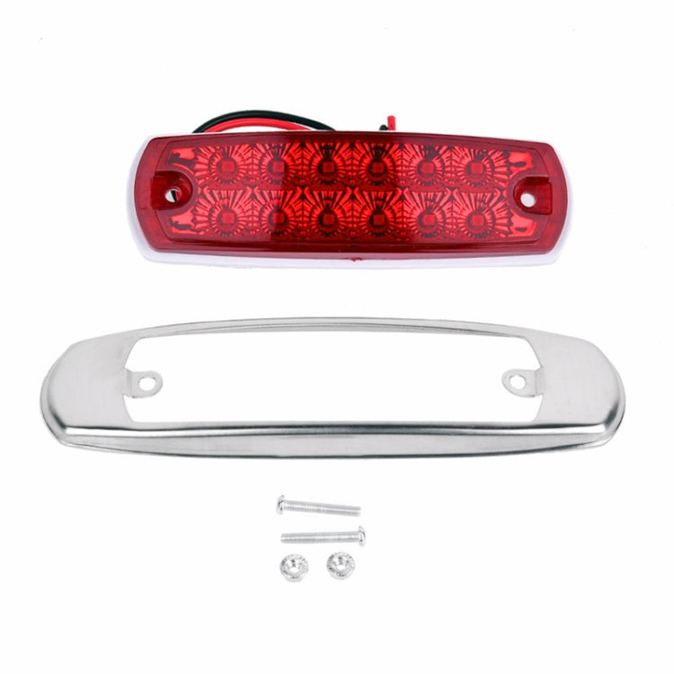 4 PCS MK-338 DC12-24V Truck 12LEDs Side Clearance Maker Light (Red Light) - free shipping - PMC TechLife - Order now!