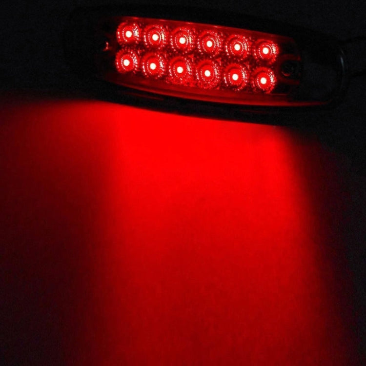 4 PCS MK-338 DC12-24V Truck 12LEDs Side Clearance Maker Light (Red Light) - free shipping - PMC TechLife - Order now!