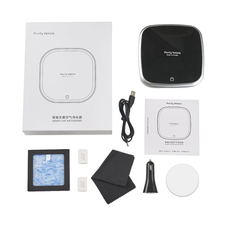 XJ-005 Car Solar Energy Negative Ion Smart USB Air Purifier (White) - Air Purifier by PMC TechLife | Online Shopping South Africa | PMC TechLife | Buy Now Pay Later Mobicred