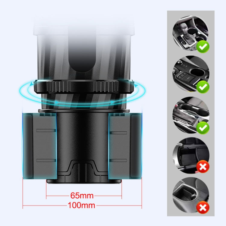 SB-3088 Car Multifunctional Retractable Rotating Water Cup Holder with Compass - Car Drink Holders by PMC TechLife | Online Shopping South Africa | PMC TechLife | Buy Now Pay Later Mobicred