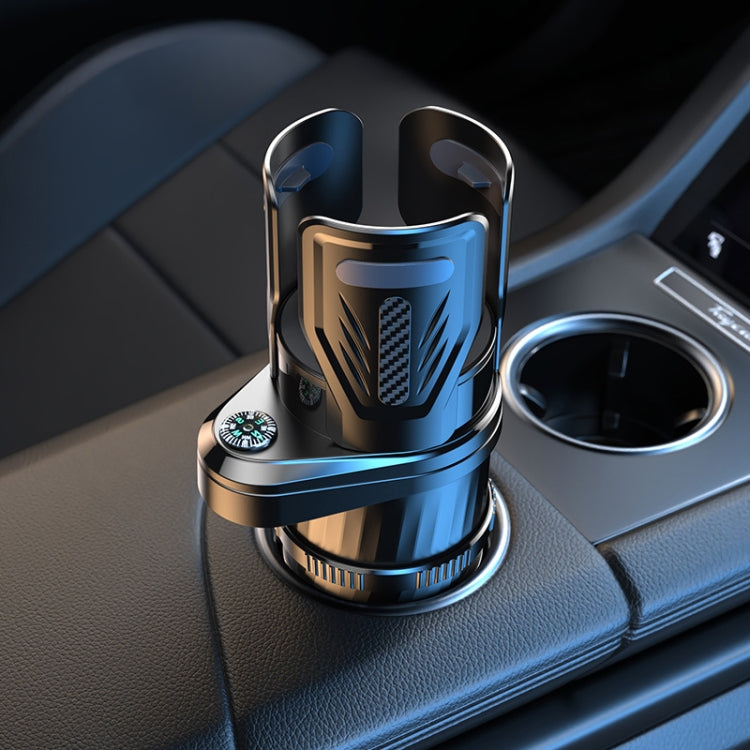 SB-3088 Car Multifunctional Retractable Rotating Water Cup Holder with Compass - Car Drink Holders by PMC TechLife | Online Shopping South Africa | PMC TechLife | Buy Now Pay Later Mobicred