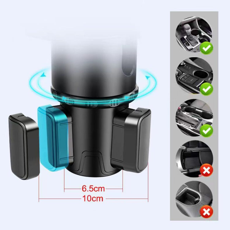 Car 360 Degree Rotation Water Cup Holder Multi-functional Dining Table - Car Drink Holders by PMC TechLife | Online Shopping South Africa | PMC TechLife | Buy Now Pay Later Mobicred