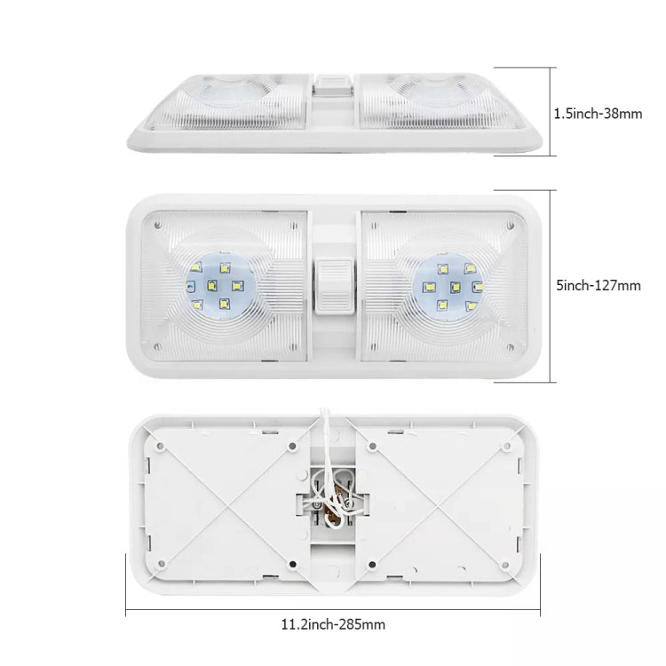 12V 48LEDs RV Camper Boat Ceiling Dome Light Spotlight - Dome Lights by PMC TechLife | Online Shopping South Africa | PMC TechLife | Buy Now Pay Later Mobicred