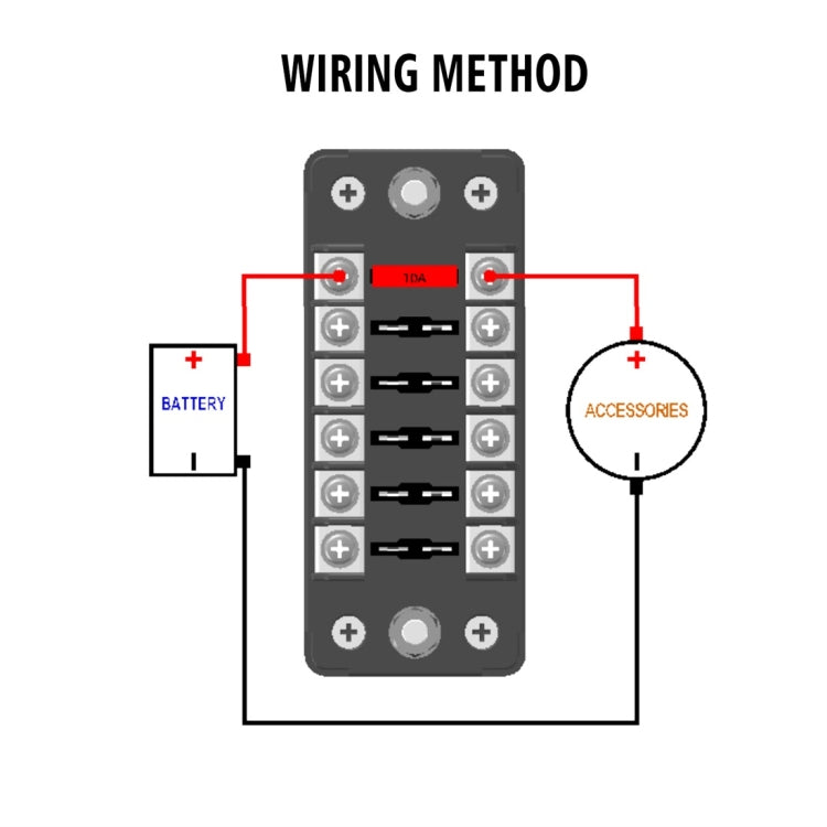 CS-979A1 FB1903 1 In 1 Out 6 Ways No Distinction Positive Negative Fuse Box without Fuse for Auto Car Truck Boat - free shipping - PMC TechLife - Order now!