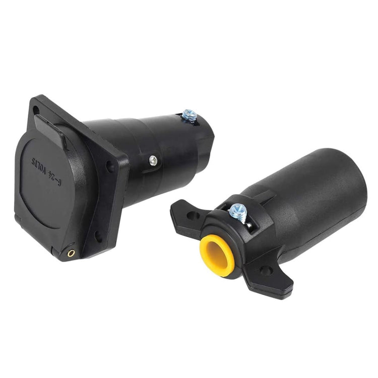 7-PIN 12V Trailer Plug American Flat Blade Connector Adapter - Terminal connectors by PMC Jewellery | Online Shopping South Africa | PMC Jewellery | Buy Now Pay Later Mobicred