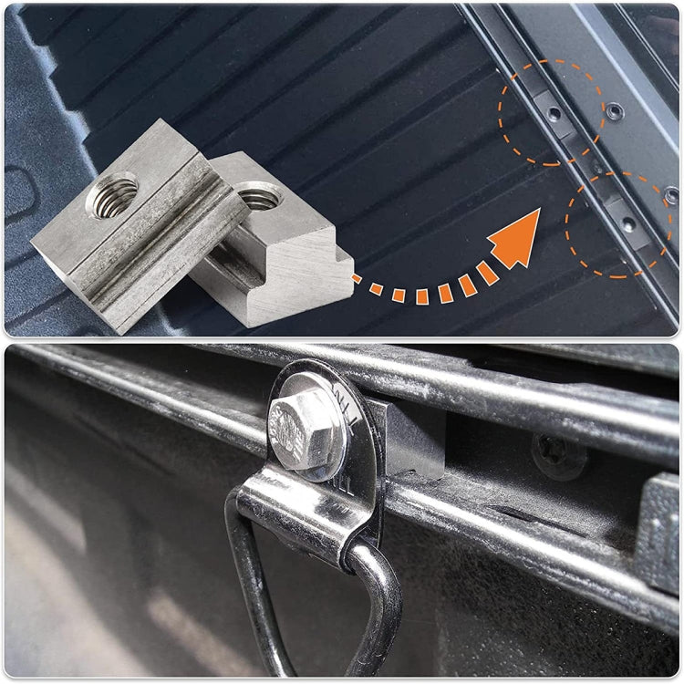 Bed Deck Rails Cleat T Slot Nuts Fits Screws with 3/8 inch-16 Thread for Toyota Tacoma / Tundra - Towing Bars by PMC TechLife | Online Shopping South Africa | PMC TechLife | Buy Now Pay Later Mobicred