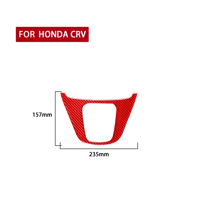 For Honda CRV 2007-2011 Carbon Fiber Car Gear Panel Frame Decorative Sticker,Left and Right Drive Universal (Red) - Car Interior Mouldings by PMC Jewellery | Online Shopping South Africa | PMC Jewellery | Buy Now Pay Later Mobicred