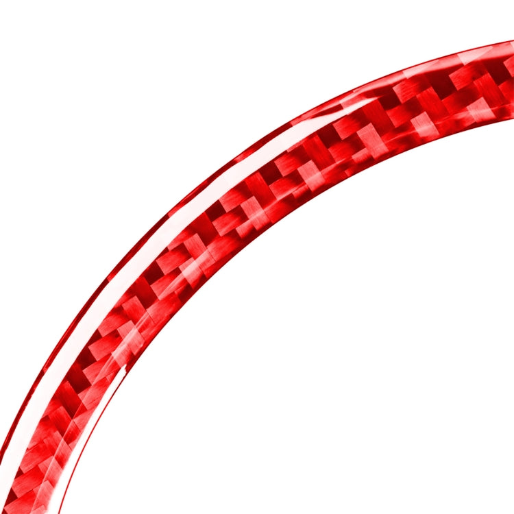 4 PCS Set for Honda CRV 2007-2011 Carbon Fiber Car Door Horn Ring Decorative Sticker,Left and Right Drive Universal (Red) - Car Interior Mouldings by PMC TechLife | Online Shopping South Africa | PMC TechLife | Buy Now Pay Later Mobicred