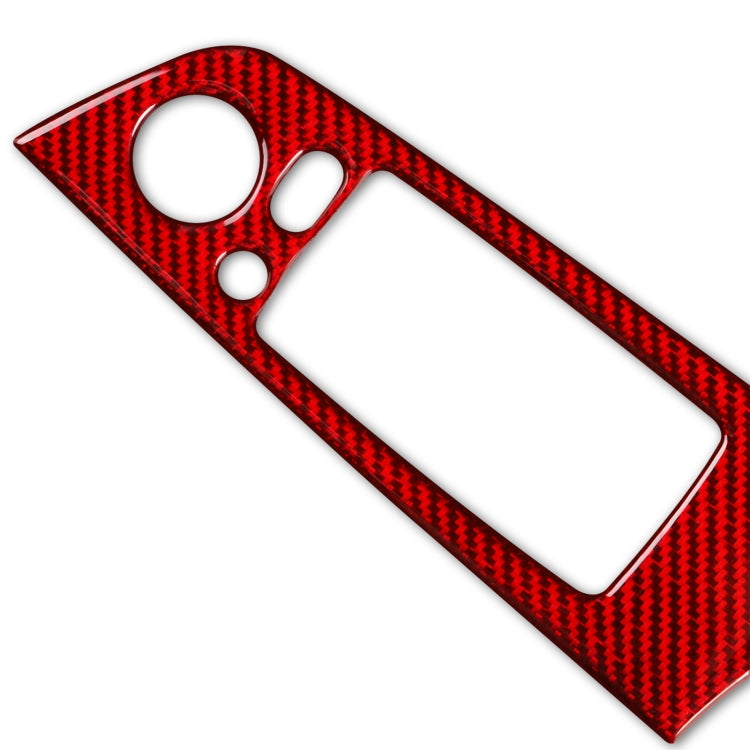 5 PCS Set for BMW 3 Series E90 Carbon Fiber Car Left Driving Lifting Panel Decorative Sticker with Folding, Diameter: 37.8cm(Red) - Car Interior Mouldings by PMC TechLife | Online Shopping South Africa | PMC TechLife | Buy Now Pay Later Mobicred