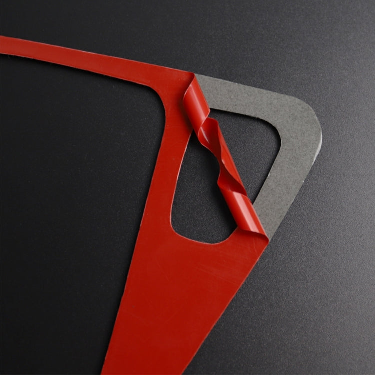 For BMW 3 Series E90 Carbon Fiber Car Gear Position Panel Decorative Sticker,Right Drive (Red) - Car Interior Mouldings by PMC TechLife | Online Shopping South Africa | PMC TechLife | Buy Now Pay Later Mobicred