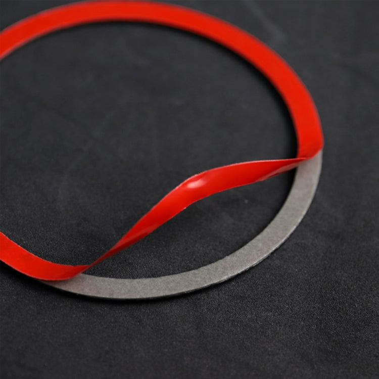 2 PCS Set for BMW 3 Series E90 Carbon Fiber Car Horn Circle Decorative Sticker (Red) - Car Interior Mouldings by PMC TechLife | Online Shopping South Africa | PMC TechLife | Buy Now Pay Later Mobicred