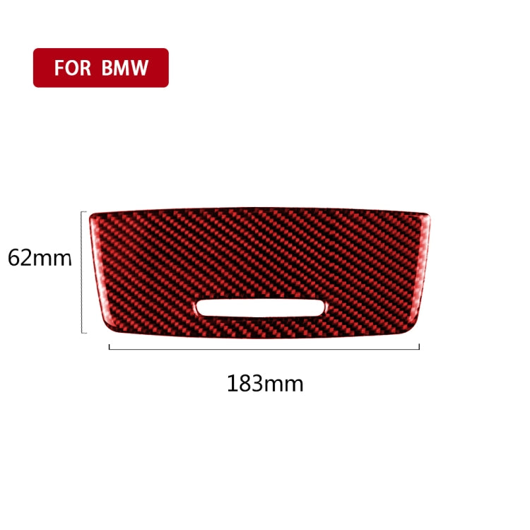 For BMW 3 Series E90 Carbon Fiber Car Ashtray Panel Decorative Sticker (Red) - Car Interior Mouldings by PMC TechLife | Online Shopping South Africa | PMC TechLife | Buy Now Pay Later Mobicred