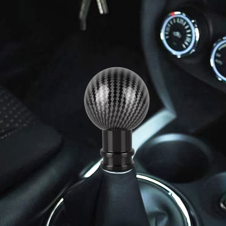 Universal Car Carbon Fiber Texture Metal Gear Shift Knob (Black) - Shift Knob by PMC TechLife | Online Shopping South Africa | PMC TechLife | Buy Now Pay Later Mobicred