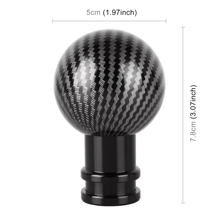 Universal Car Carbon Fiber Texture Metal Gear Shift Knob (Black) - Shift Knob by PMC TechLife | Online Shopping South Africa | PMC TechLife | Buy Now Pay Later Mobicred