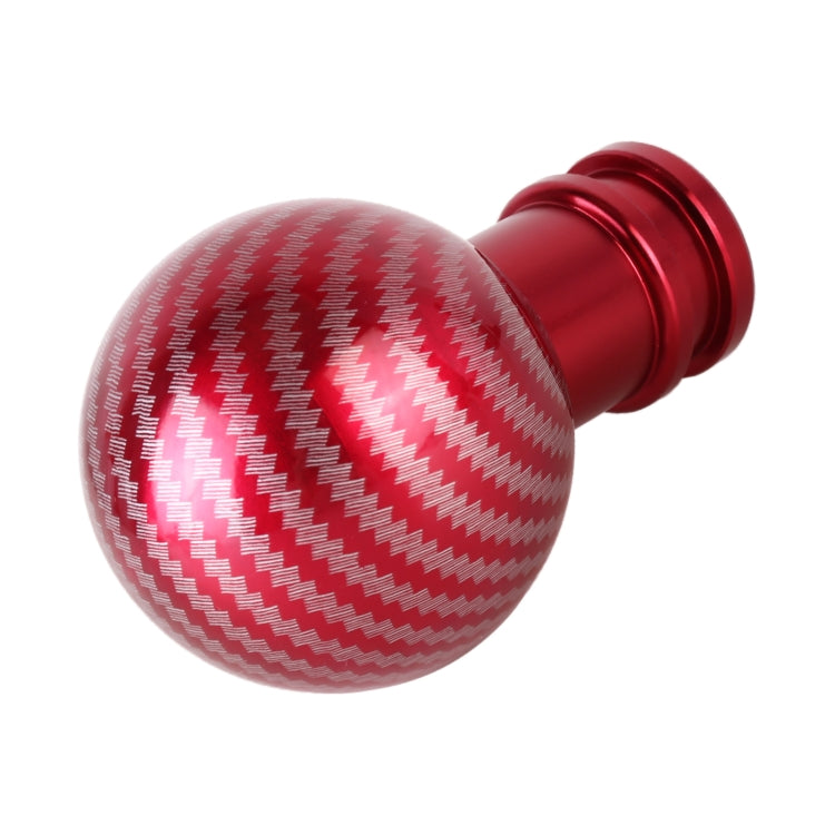 Universal Car Carbon Fiber Texture Metal Gear Shift Knob (Red) - Shift Knob by PMC TechLife | Online Shopping South Africa | PMC TechLife | Buy Now Pay Later Mobicred