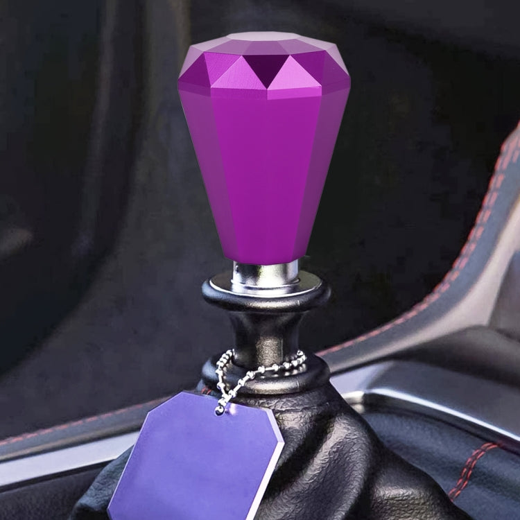 Universal Car Diamond Shape Metal Gear Shift Knob (Purple) - Shift Knob by PMC TechLife | Online Shopping South Africa | PMC TechLife | Buy Now Pay Later Mobicred