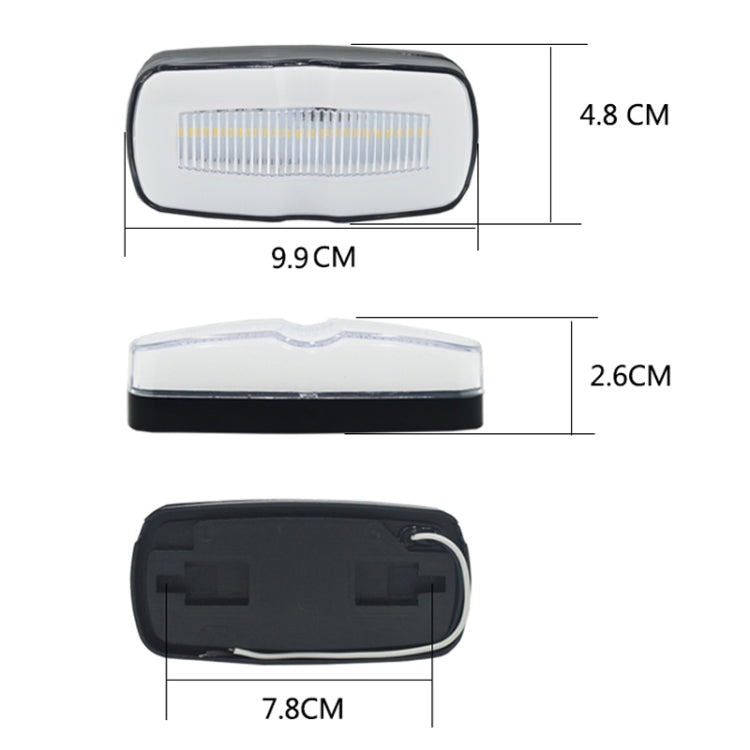 2 PCS MK-190 Truck LED Side Marker Light (Red Light) - Running Lights by PMC TechLife | Online Shopping South Africa | PMC TechLife | Buy Now Pay Later Mobicred