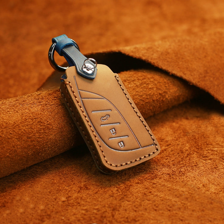 For Lexus New Style Car Cowhide Leather Key Protective Cover Key Case (Brown) - Car Key Cases by PMC TechLife | Online Shopping South Africa | PMC TechLife | Buy Now Pay Later Mobicred