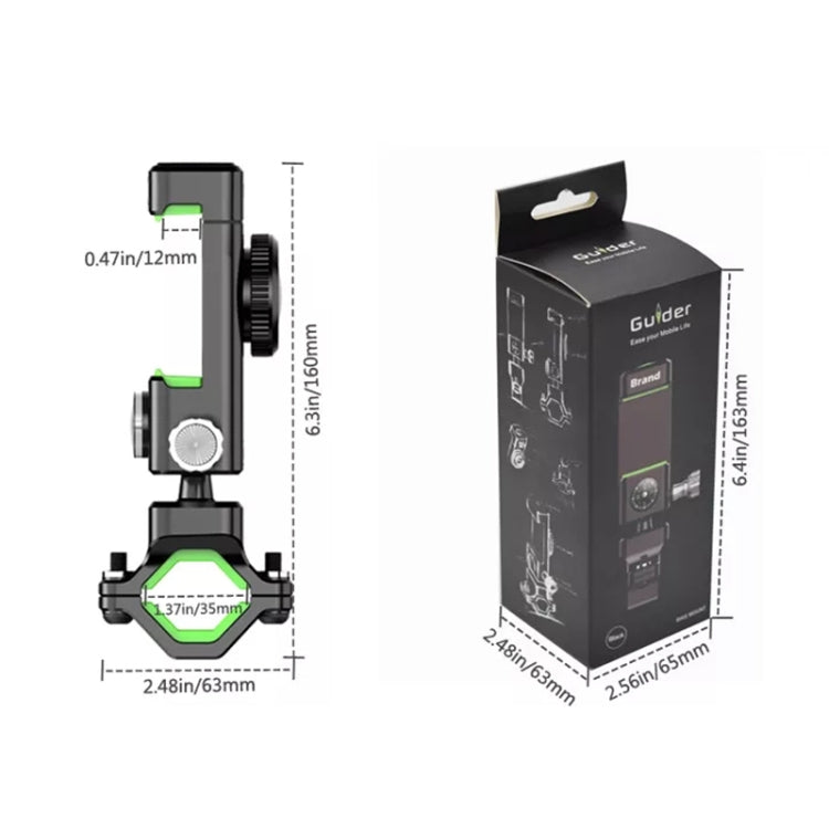 Bicycle / Motorcycle Anti-theft Anti-take Off Mobile Phone Holder with Light (Black) - Retaining Clips by PMC TechLife | Online Shopping South Africa | PMC TechLife | Buy Now Pay Later Mobicred