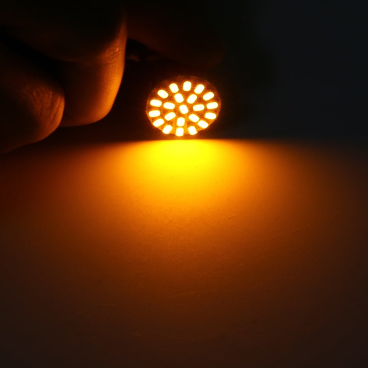 10pcs 1156 DC12V 1.2W Car Turn Signal Light (Yellow Light) - Arrow Turn Lights by PMC TechLife | Online Shopping South Africa | PMC TechLife | Buy Now Pay Later Mobicred
