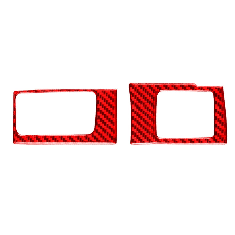 2 PCS Set for Honda CRV 2007-2011 Carbon Fiber Car Central Control Card Box Panel Decorative Sticker, Left Drive (Red) - Car Interior Mouldings by PMC TechLife | Online Shopping South Africa | PMC TechLife | Buy Now Pay Later Mobicred