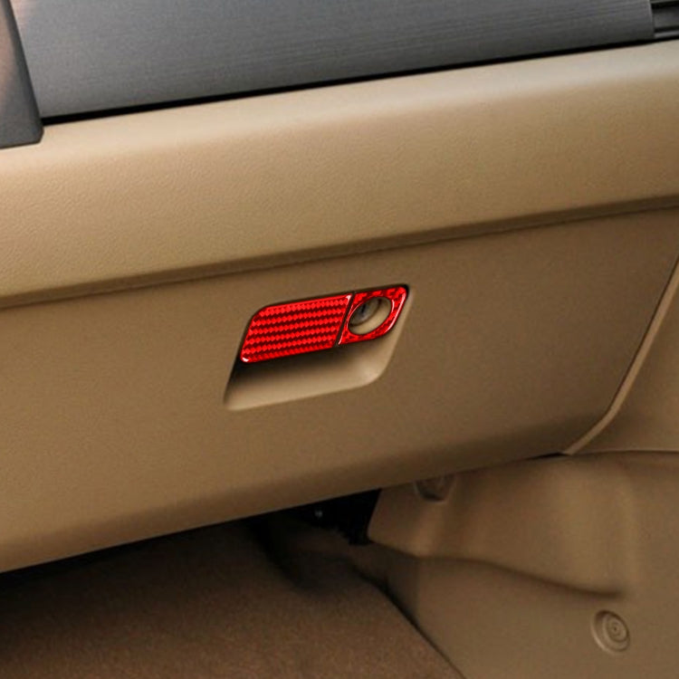 2 PCS Set for Honda CRV 2007-2011 Carbon Fiber Car Glove Box Opening Frame Decorative Sticker, Right Drive (Red) - Car Interior Mouldings by PMC TechLife | Online Shopping South Africa | PMC TechLife | Buy Now Pay Later Mobicred