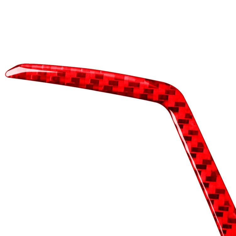 For Honda CRV 2007-2011 Carbon Fiber Car Steering Wheel Decorative Sticker, Left Drive (Red) - Car Interior Mouldings by PMC TechLife | Online Shopping South Africa | PMC TechLife | Buy Now Pay Later Mobicred