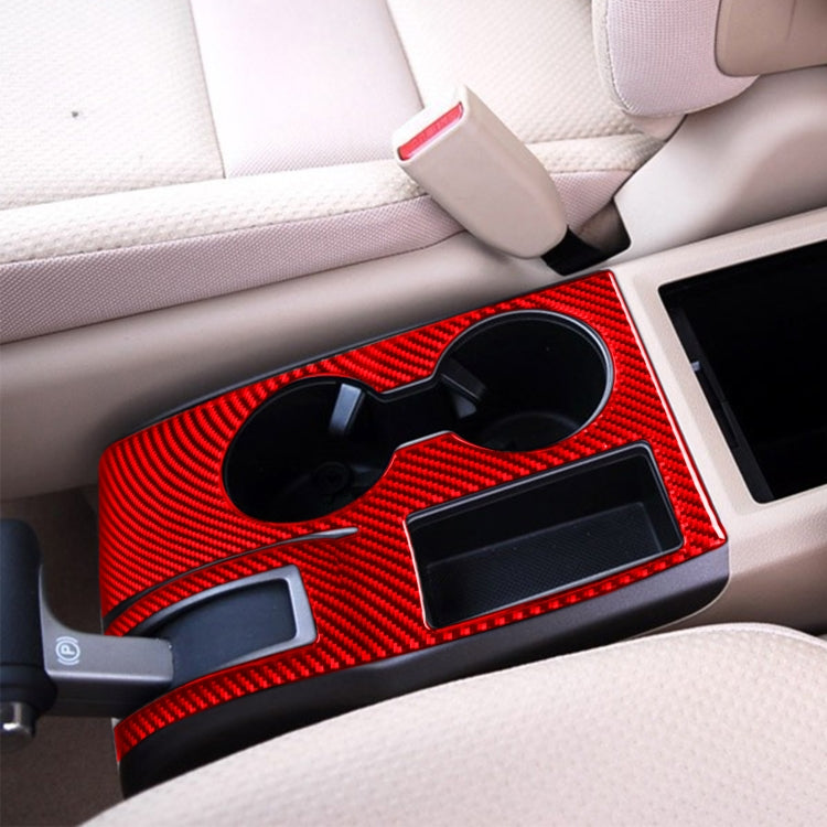 For Honda CRV 2007-2011 Carbon Fiber Car Water Cup Holder Panel Decorative Sticker, Left Drive (Red) - free shipping - PMC TechLife - Order now!