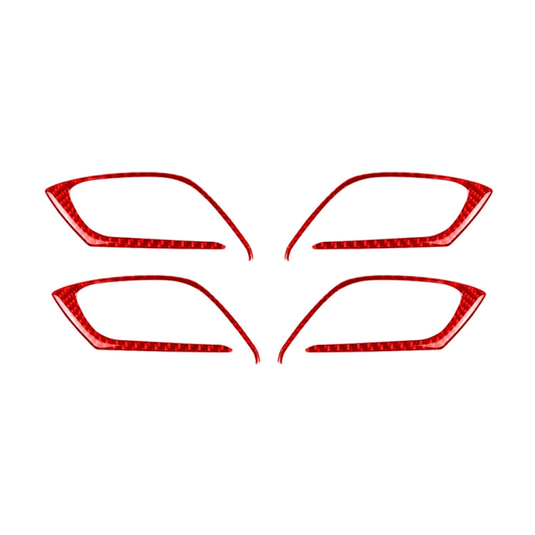 Car Carbon Fiber Inside Door Handle Decorative Sticker for Mazda CX-5 2017-2018, Left and Right Drive (Red) - Car Interior Mouldings by PMC TechLife | Online Shopping South Africa | PMC TechLife | Buy Now Pay Later Mobicred