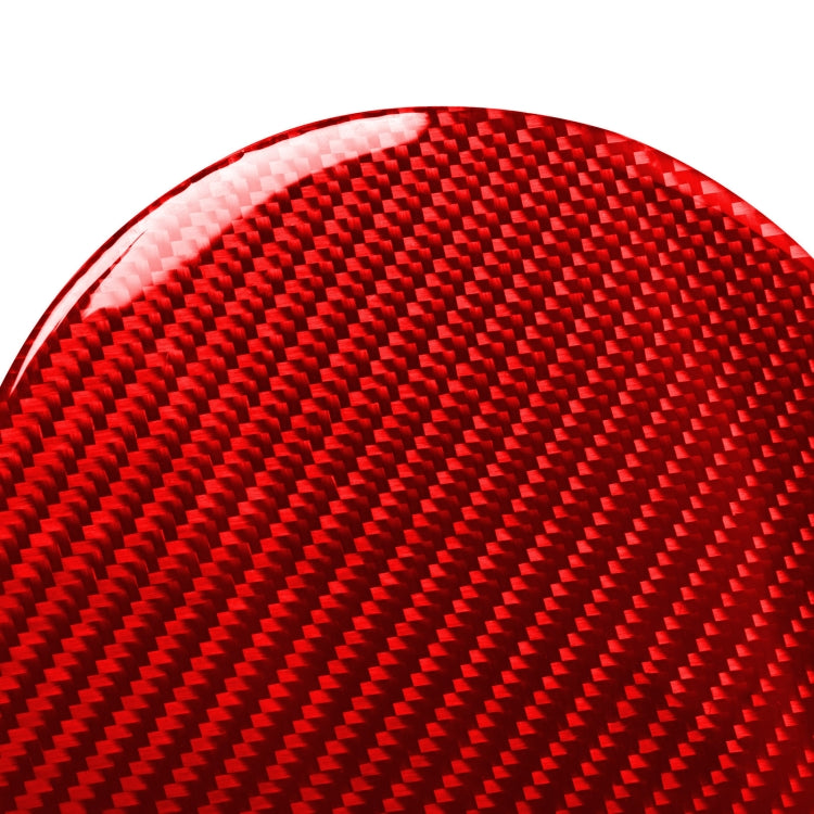 Car Carbon Fiber Fuel Tank Cap Decorative Sticker for Nissan 370Z / Z34 2009-, Left and Right Drive Universal (Red) - Car Interior Mouldings by PMC TechLife | Online Shopping South Africa | PMC TechLife | Buy Now Pay Later Mobicred