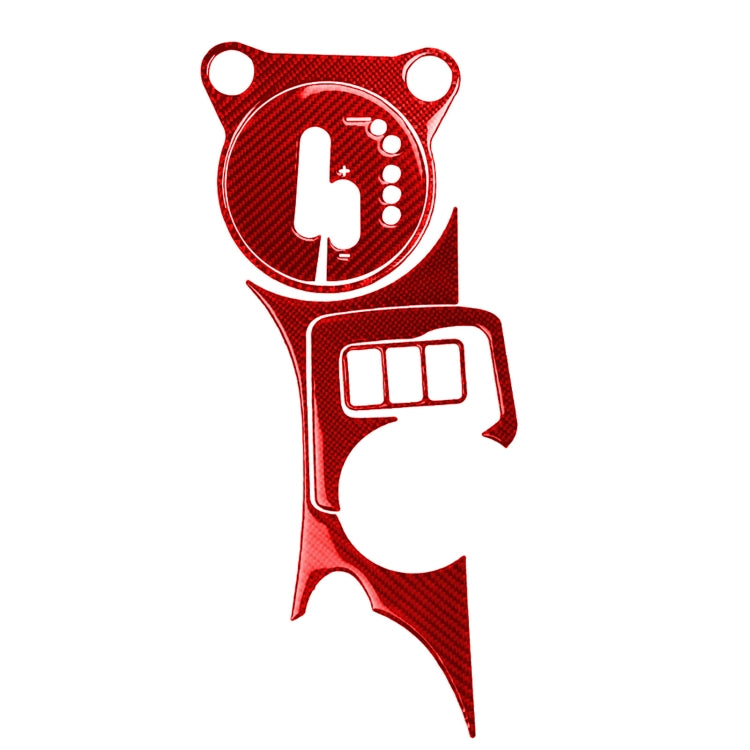 5 in 1 Car Carbon Fiber Gear Water Cup Holder Panel Decorative Sticker for Nissan 370Z / Z34 2009-, Right Drive (Red) - Car Interior Mouldings by PMC TechLife | Online Shopping South Africa | PMC TechLife | Buy Now Pay Later Mobicred