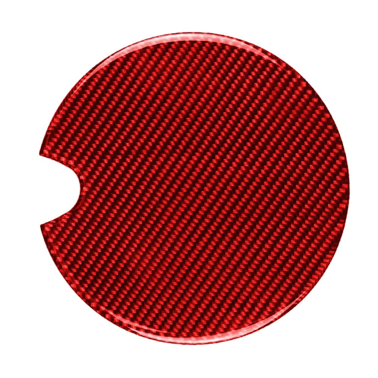 Car Carbon Fiber Fuel Tank Cap Decorative Sticker for BMW Mini, Left and Right Drive Universal (Red) - Car Interior Mouldings by PMC TechLife | Online Shopping South Africa | PMC TechLife | Buy Now Pay Later Mobicred