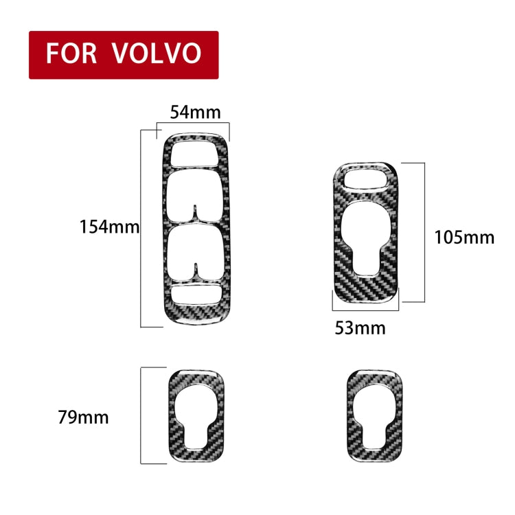 Car Carbon Fiber Window Lift A Decorative Sticker for Volvo XC90 2003-2007, Left Drive - Car Interior Mouldings by PMC TechLife | Online Shopping South Africa | PMC TechLife | Buy Now Pay Later Mobicred