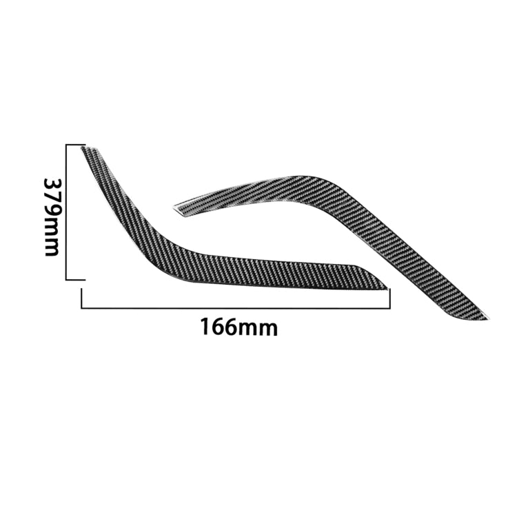 2 PCS / Set Carbon Fiber Car Headlight Eyebrow Decorative Sticker for Toyota Tundra 2014-2018, Left Right Driving - Decorative Strip by PMC TechLife | Online Shopping South Africa | PMC TechLife | Buy Now Pay Later Mobicred