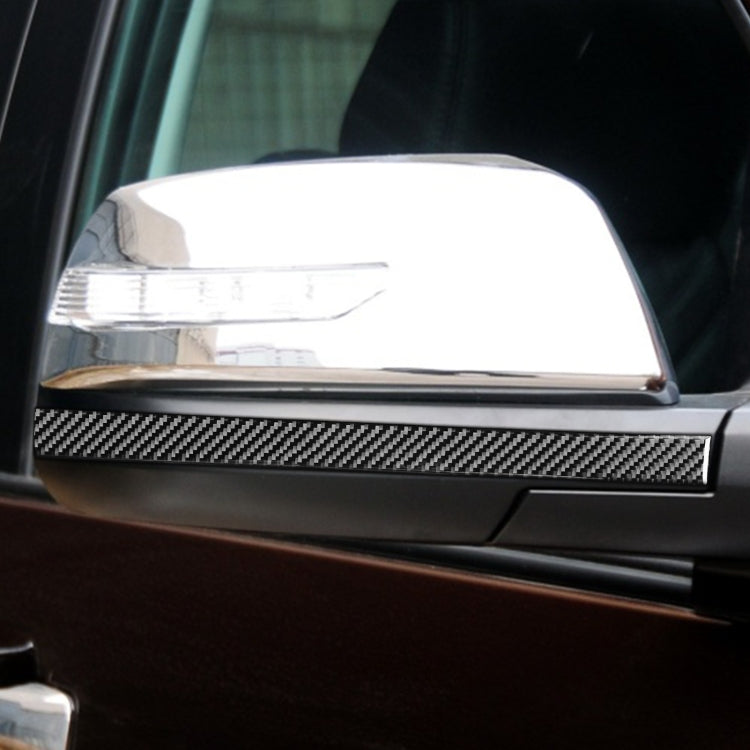 2 PCS / Set Carbon Fiber Car Rearview Mirror Anti-scratch Strip Decorative Sticker for Toyota Tundra 2014-2018, Left Right Driving - Decorative Strip by PMC TechLife | Online Shopping South Africa | PMC TechLife | Buy Now Pay Later Mobicred