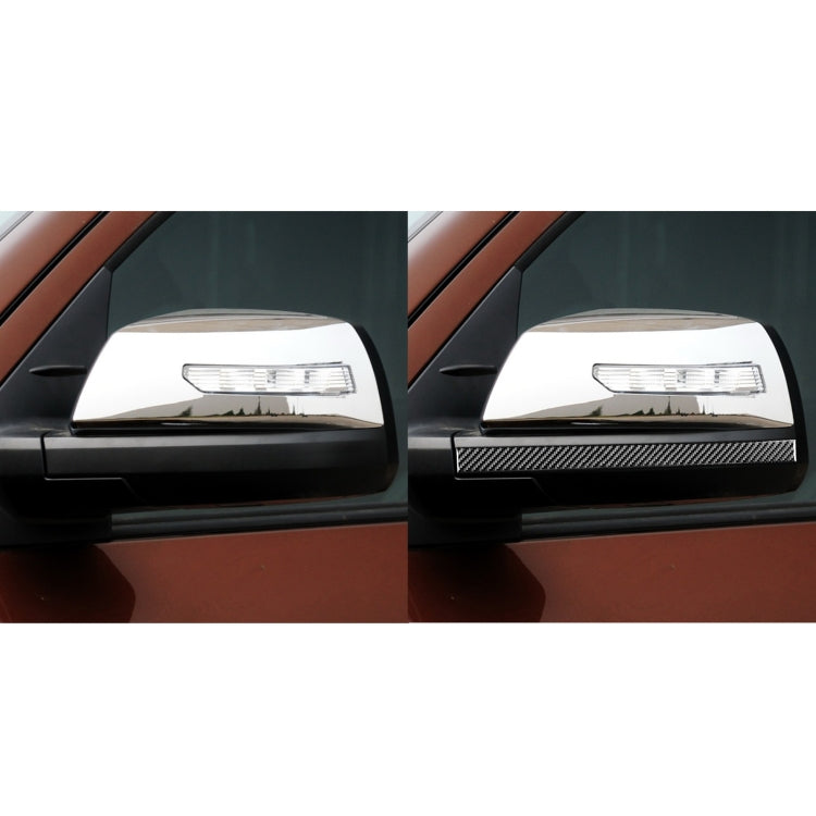 2 PCS / Set Carbon Fiber Car Rearview Mirror Anti-scratch Strip Decorative Sticker for Toyota Tundra 2014-2018, Left Right Driving - Decorative Strip by PMC TechLife | Online Shopping South Africa | PMC TechLife | Buy Now Pay Later Mobicred