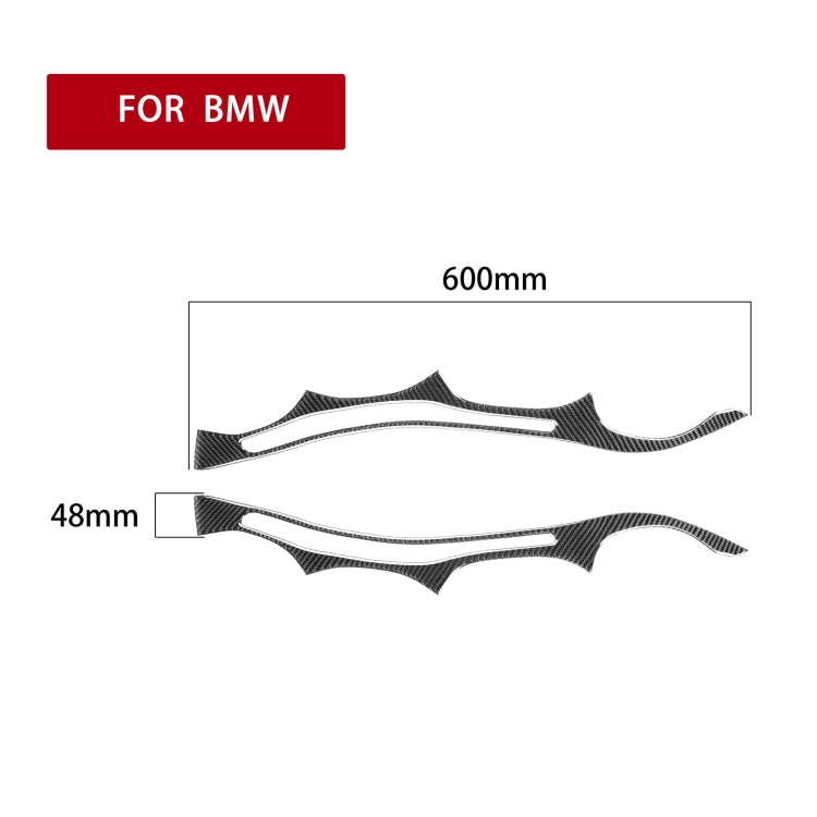 2 PCS / Set Carbon Fiber Car Lamp Eyebrow Decorative Sticker for BMW E60 5 Series 2004-2010, Drop Glue Version - Lamp Decoration by PMC TechLife | Online Shopping South Africa | PMC TechLife | Buy Now Pay Later Mobicred