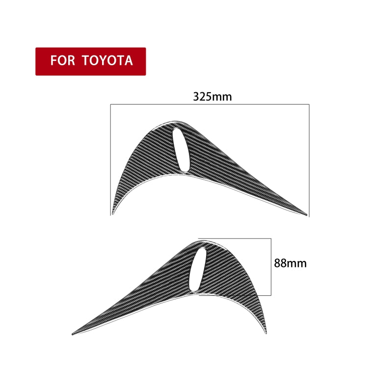 2 PCS / Set Carbon Fiber Car Back Lamp Eyebrow Decorative Sticker for Toyota GT86 / Subaru BRZ 2012-2016, Drop Glue Version - Lamp Decoration by PMC TechLife | Online Shopping South Africa | PMC TechLife | Buy Now Pay Later Mobicred