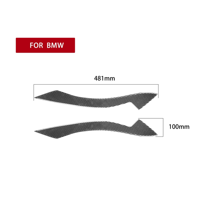 2 PCS / Set Carbon Fiber Car Lamp Eyebrow Decorative Sticker for BMW Z4 / E89 2009-2015, Drop Glue Version - Lamp Decoration by PMC TechLife | Online Shopping South Africa | PMC TechLife | Buy Now Pay Later Mobicred