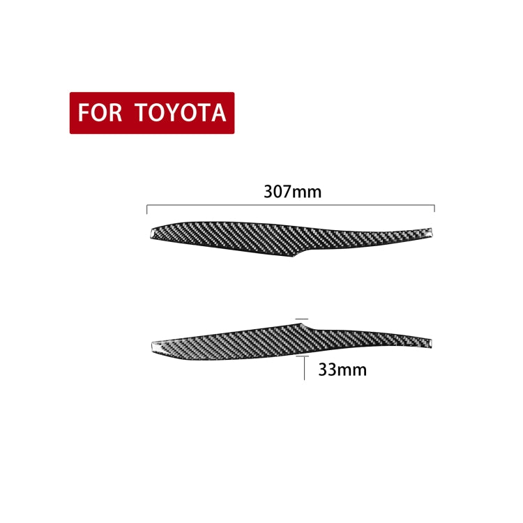 2 PCS / Set Carbon Fiber Car Rearview Mirror Decorative Sticker for Toyota 4Runner 2010-2020 - Decorative Strip by PMC TechLife | Online Shopping South Africa | PMC TechLife | Buy Now Pay Later Mobicred