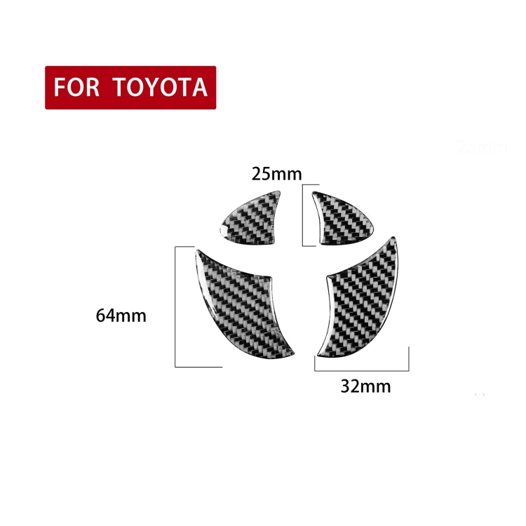 4 PCS / Set Carbon Fiber Car Tailgate Logo Decorative Sticker for Toyota 4Runner 2010-2020 - Car Interior Mouldings by PMC TechLife | Online Shopping South Africa | PMC TechLife | Buy Now Pay Later Mobicred
