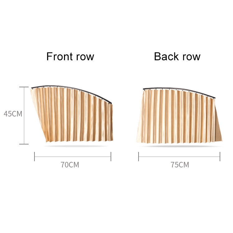 4 in 1 Car Auto Sunshade Curtains Windshield Cover Set (Black) - Aluminum Film PEVA by PMC TechLife | Online Shopping South Africa | PMC TechLife | Buy Now Pay Later Mobicred