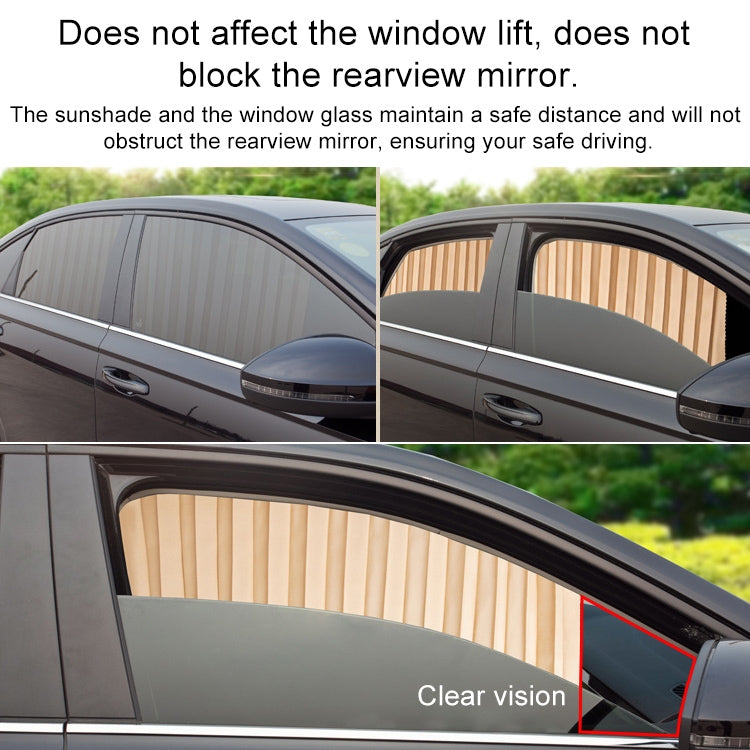 4 in 1 Car Auto Sunshade Curtains Windshield Cover Set (Black) - Aluminum Film PEVA by PMC TechLife | Online Shopping South Africa | PMC TechLife | Buy Now Pay Later Mobicred