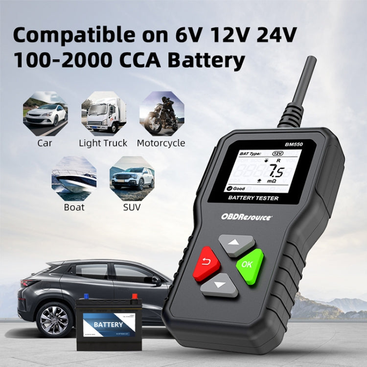 BM550 6V / 12V / 24V 3 in 1 Battery Tester Analyzer Battery Life Detector - Electronic Test by PMC TechLife | Online Shopping South Africa | PMC TechLife | Buy Now Pay Later Mobicred