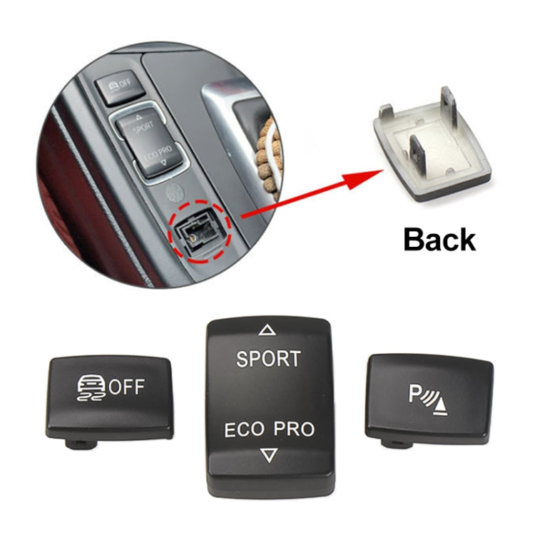 For BMW 3 Series Left Driving Car Central Control Multi-function Sport Button 6131 9252 912(Red) - Car Switches by PMC TechLife | Online Shopping South Africa | PMC TechLife | Buy Now Pay Later Mobicred
