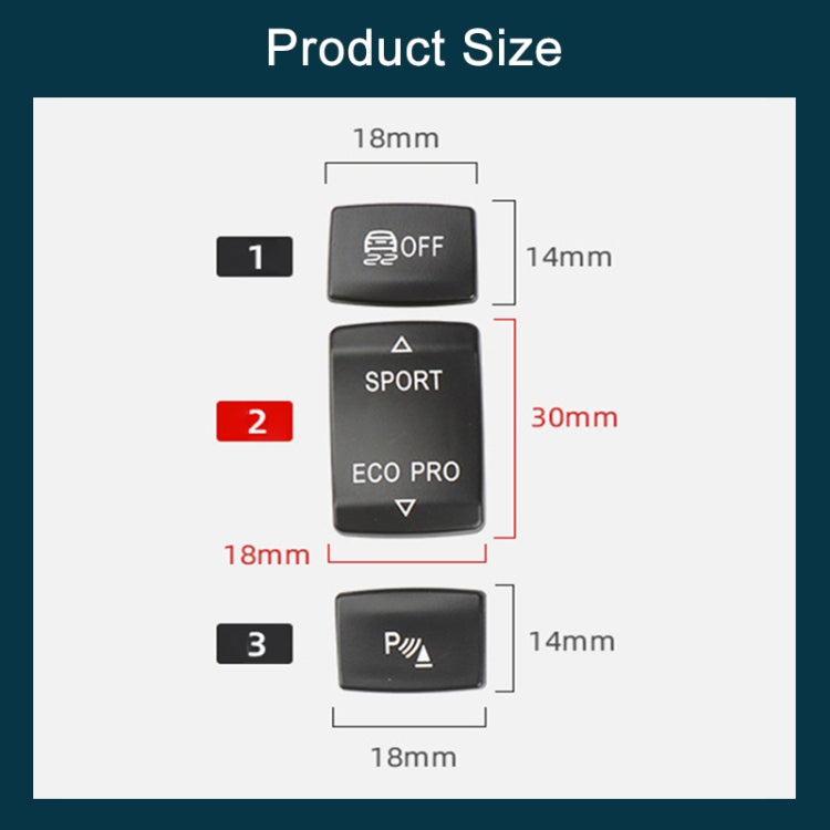For BMW 3 Series Left Driving Car Central Control Multi-function Sport Button 6131 9252 912(Black) - Car Switches by PMC TechLife | Online Shopping South Africa | PMC TechLife | Buy Now Pay Later Mobicred