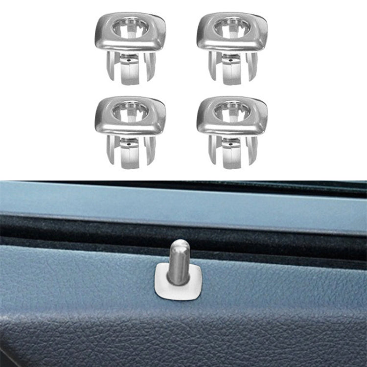 For BMW 5 Series 2011-2017 4 in 1 Car Interior Door Window Trim Panel Locking Knob Button Cover 5142 9171 769 (Silver) - Booster Cable & Clip by PMC TechLife | Online Shopping South Africa | PMC TechLife | Buy Now Pay Later Mobicred