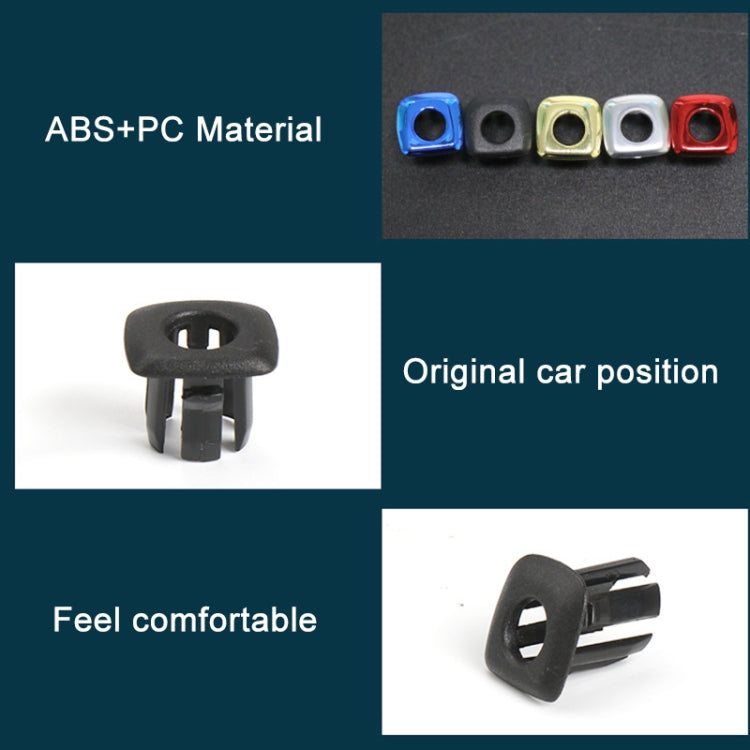For BMW 5 Series 2011-2017 4 in 1 Car Interior Door Window Trim Panel Locking Knob Button Cover 5142 9171 769 (Silver) - Booster Cable & Clip by PMC TechLife | Online Shopping South Africa | PMC TechLife | Buy Now Pay Later Mobicred