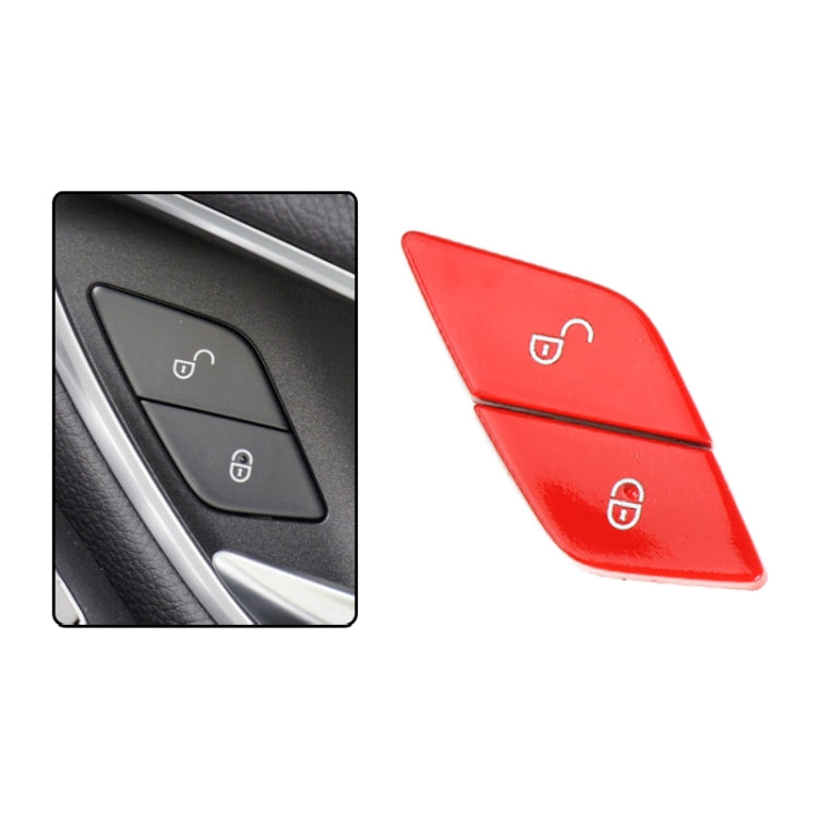 For Mercedes-Benz E-Class 2016-2021 Left Driving Car Right Side Door Lock Switch Buttons 2059055251(Red) - Car Switches by PMC TechLife | Online Shopping South Africa | PMC TechLife | Buy Now Pay Later Mobicred
