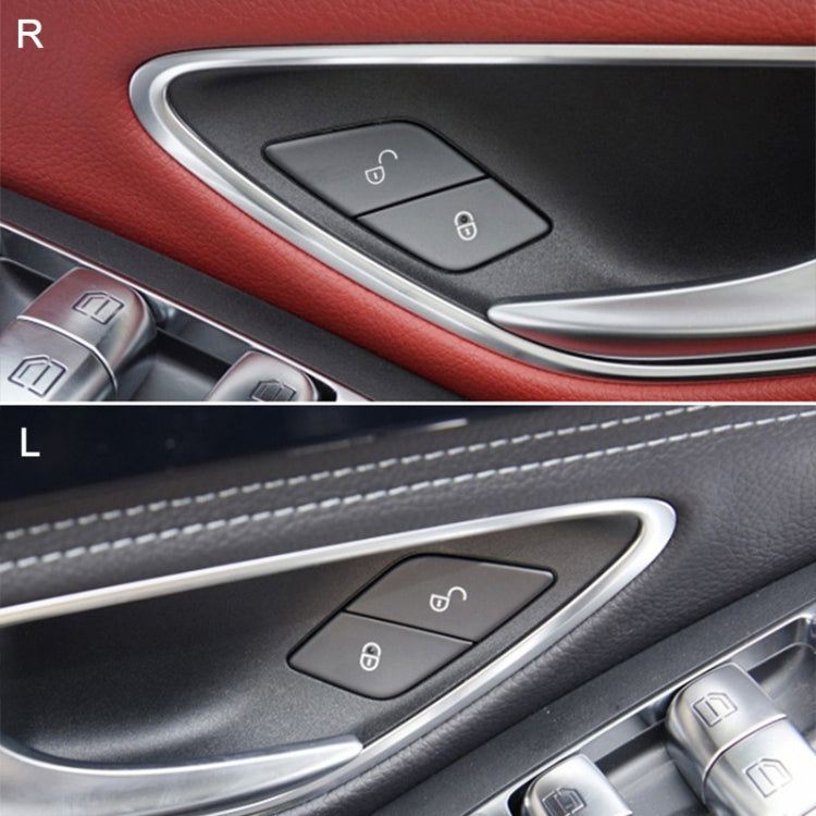 For Mercedes-Benz E-Class 2016-2021 Left Driving Car Right Side Door Lock Switch Buttons 2059055251(Red) - Car Switches by PMC TechLife | Online Shopping South Africa | PMC TechLife | Buy Now Pay Later Mobicred